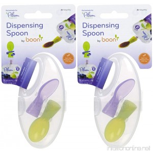 Boon Dispensing Spoon for Plum Organics - Purple/Green - 2 ct - 2 pk - B00JR963JM